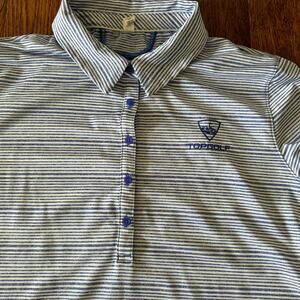 Under Armour Heat Gear Top Golf Polo Shirt Women’s 2XL Fitted Blue Lightweight